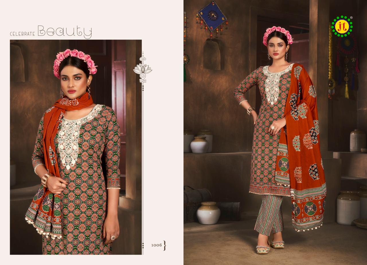 Jt Kalki Cotton Fancy Dress Material Collection