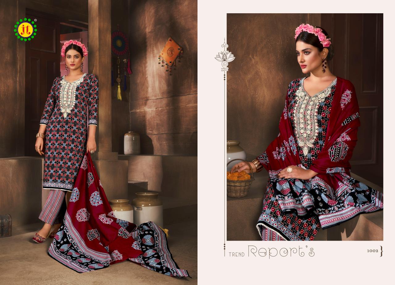 Jt Kalki Cotton Fancy Dress Material Collection