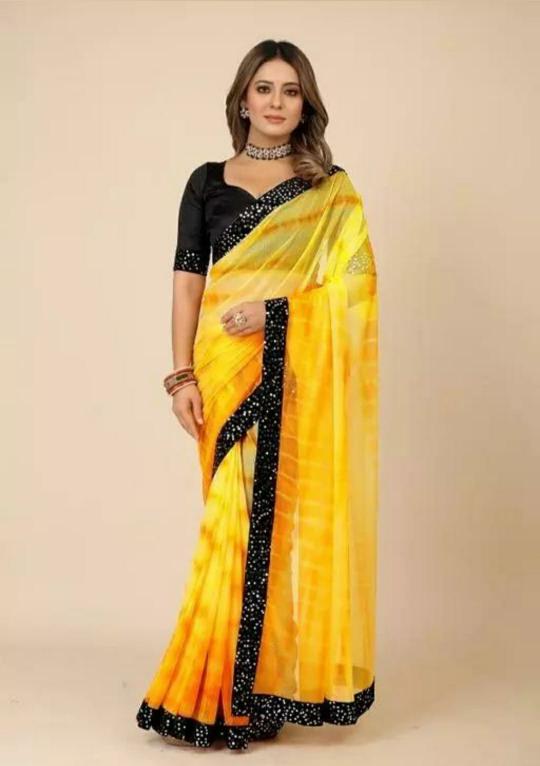 khichdi Shibori Fancy Lycra Saree Collection