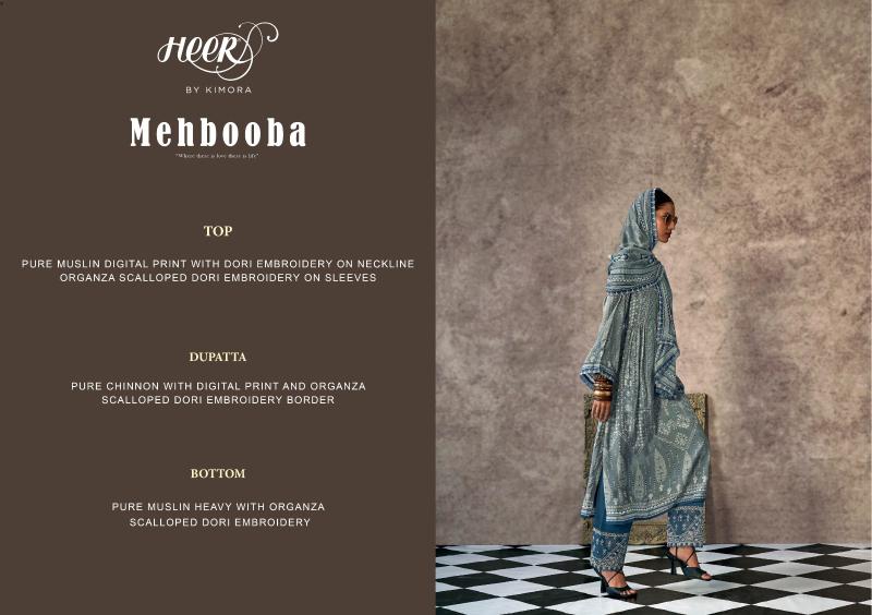 Kimora Heer Mehbooba Muslin