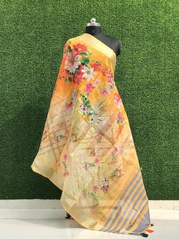 Lilen Silk 02 Fancy Printed Dupatta Collection