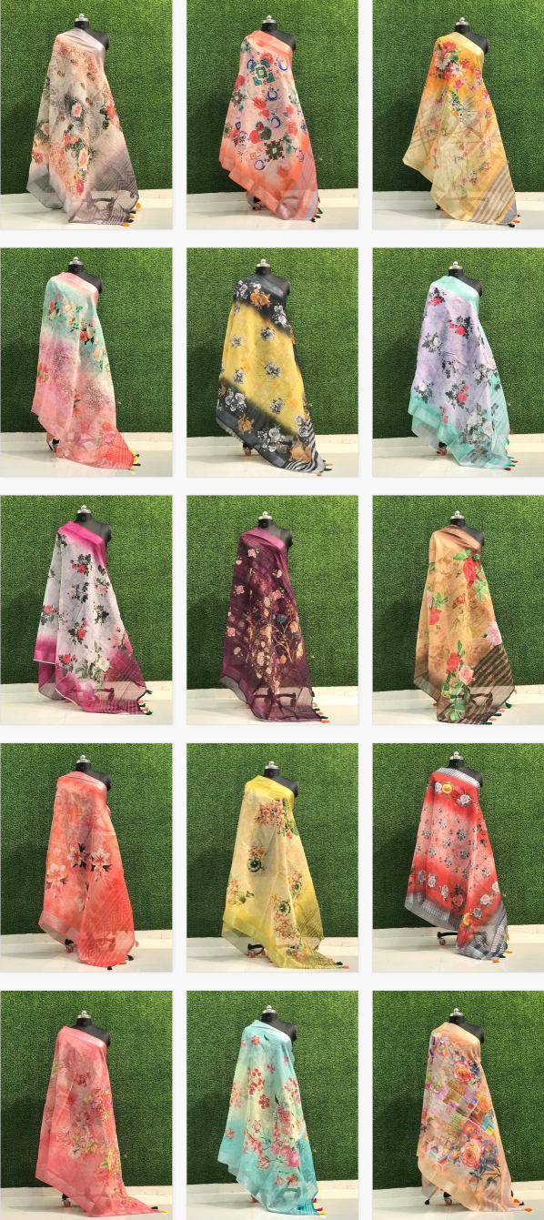 Lilen Silk 02 Fancy Printed Dupatta Collection