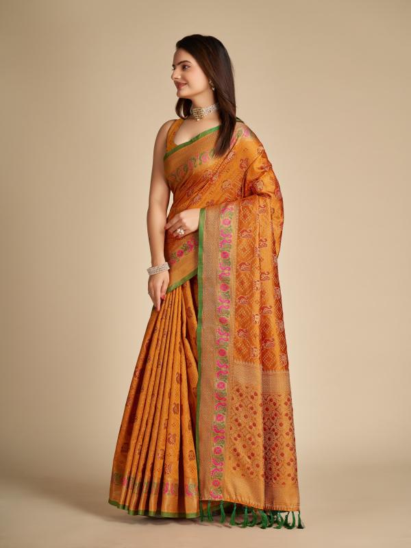 Maahi 111 Party Wear Designer Patola Silk Saree