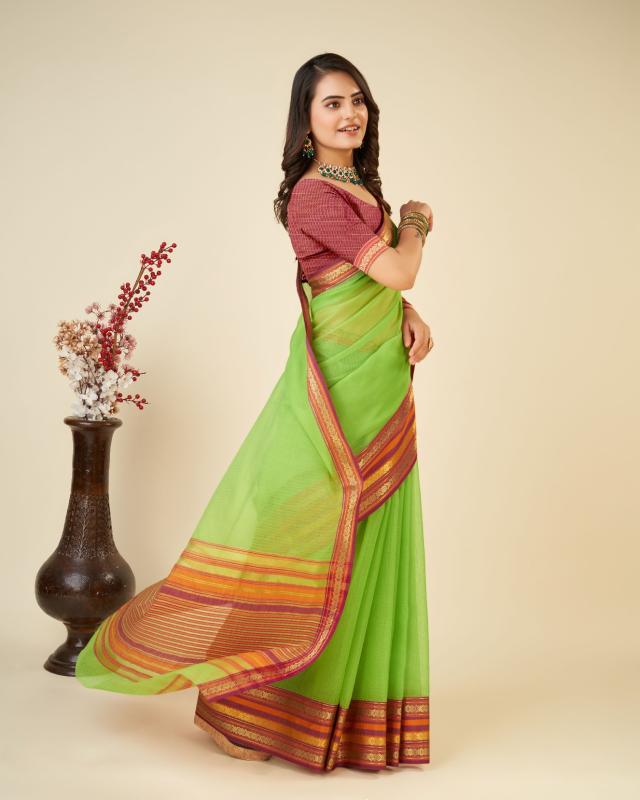 Maahi 121 Casual Kota Doriya Semi Cotton Saree Collection