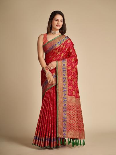 Maahi 127 Party Wear Designer Patola Silk Saree