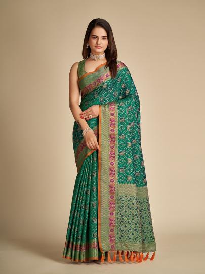 Maahi 127 Party Wear Designer Patola Silk Saree