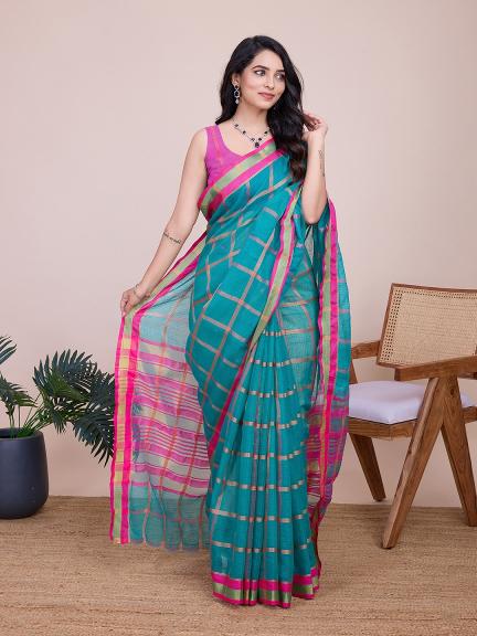 Maahi 153 Casual Kota Doriya Cotton Saree Collection