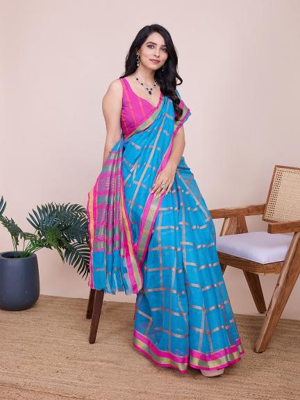 Maahi 153 Casual Kota Doriya Cotton Saree Collection