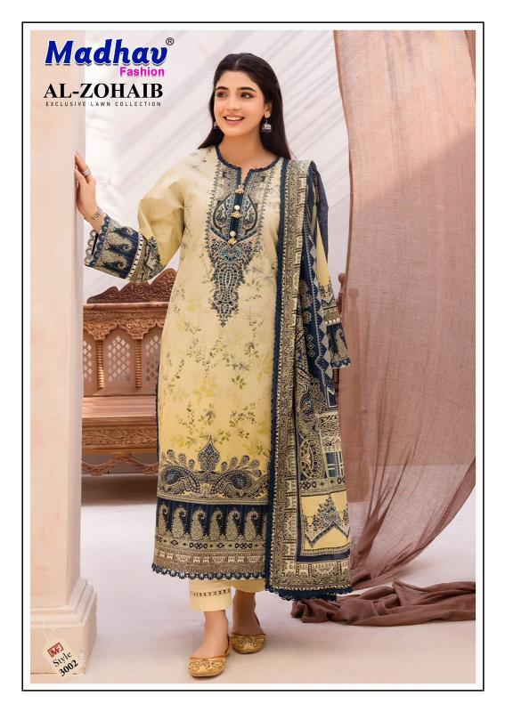 Madhav Al Zohaib Vol 3 Lawn Cotton Dress Material Collection