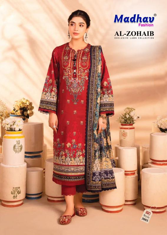 Madhav Al Zohaib Vol 3 Lawn Cotton Dress Material Collection