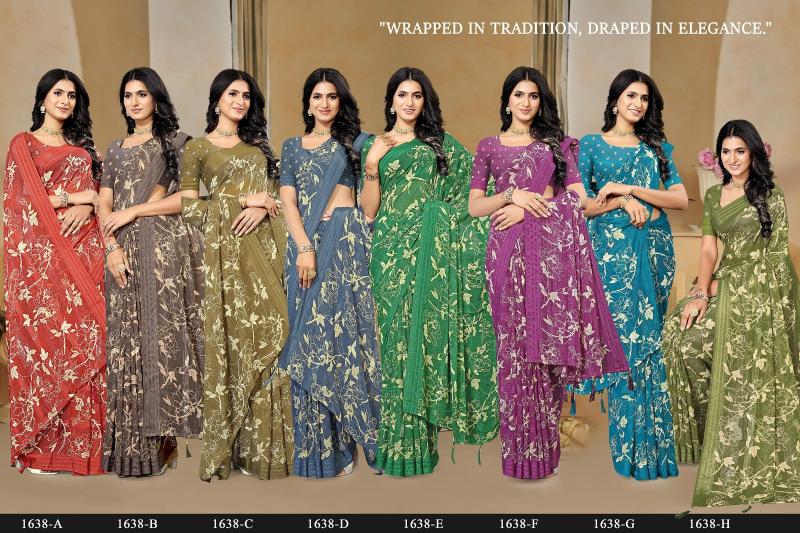 Magic Moment 1638 Casual Wear Saree Collection