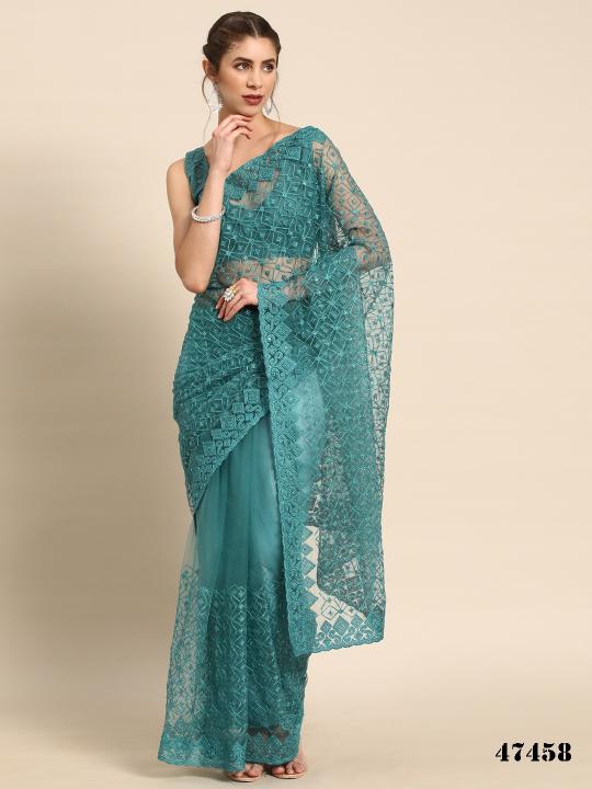 Mahotsav Kalamkari Hits Designer Net Saree Collection