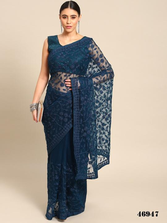 Mahotsav Kalamkari Hits Designer Net Saree Collection