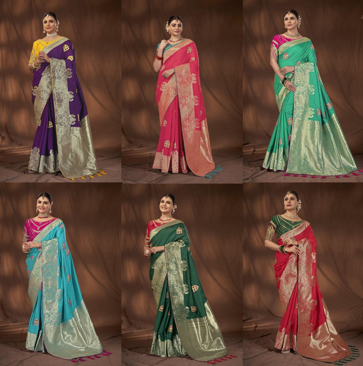 Manohari Hit Colour 44 Banarasi Silk Saree Collection