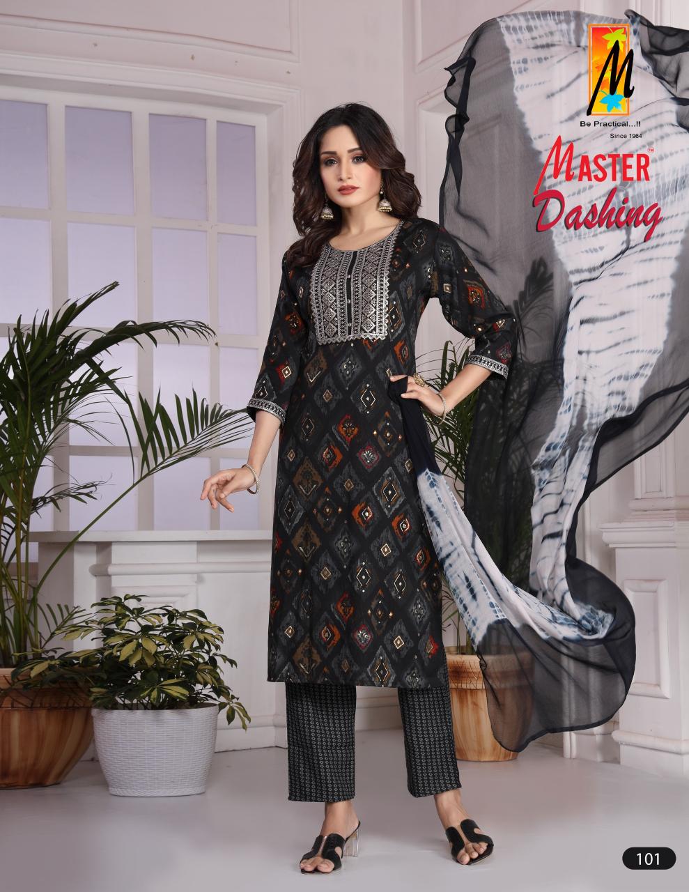 Master Dashing Printed Kurti Bottom With Dupatta Collection