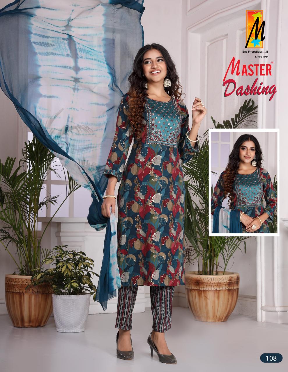 Master Dashing Printed Kurti Bottom With Dupatta Collection