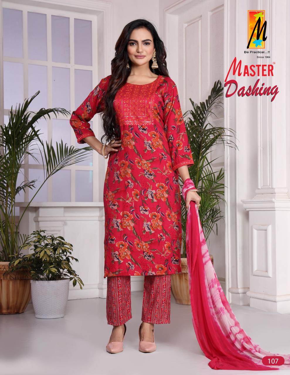 Master Dashing Printed Kurti Bottom With Dupatta Collection