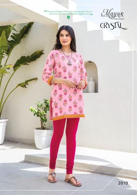 Mayur Crystal Vol 2 Fancy Printed Tunic Top Collection