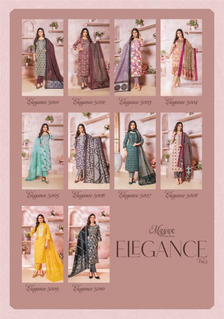 Mayur Elegance Vol 5 Printed Dress Material Collection