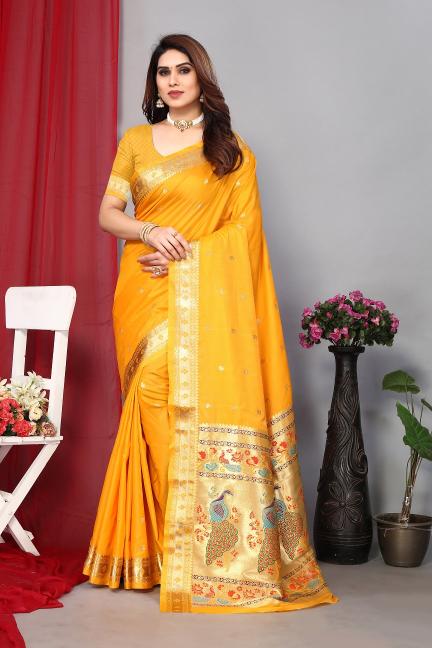 Meera 152 Fancy Designer Paithani Silk Saree Collection