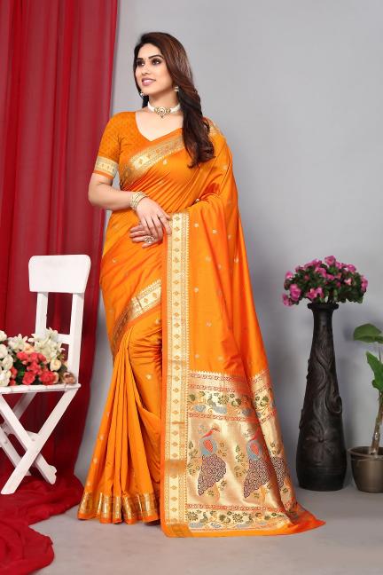 Meera 152 Fancy Designer Paithani Silk Saree Collection