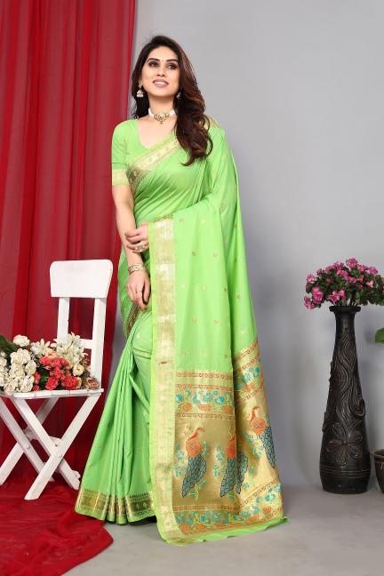 Meera 152 Fancy Designer Paithani Silk Saree Collection