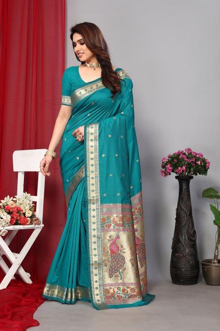 Meera 152 Fancy Designer Paithani Silk Saree Collection