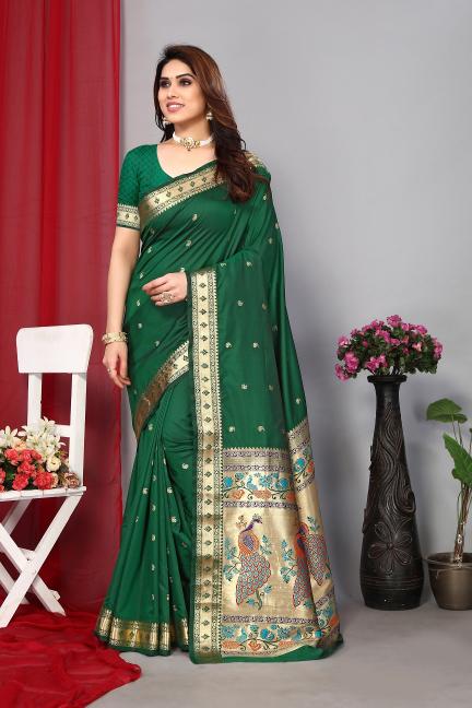 Meera 152 Fancy Designer Paithani Silk Saree Collection