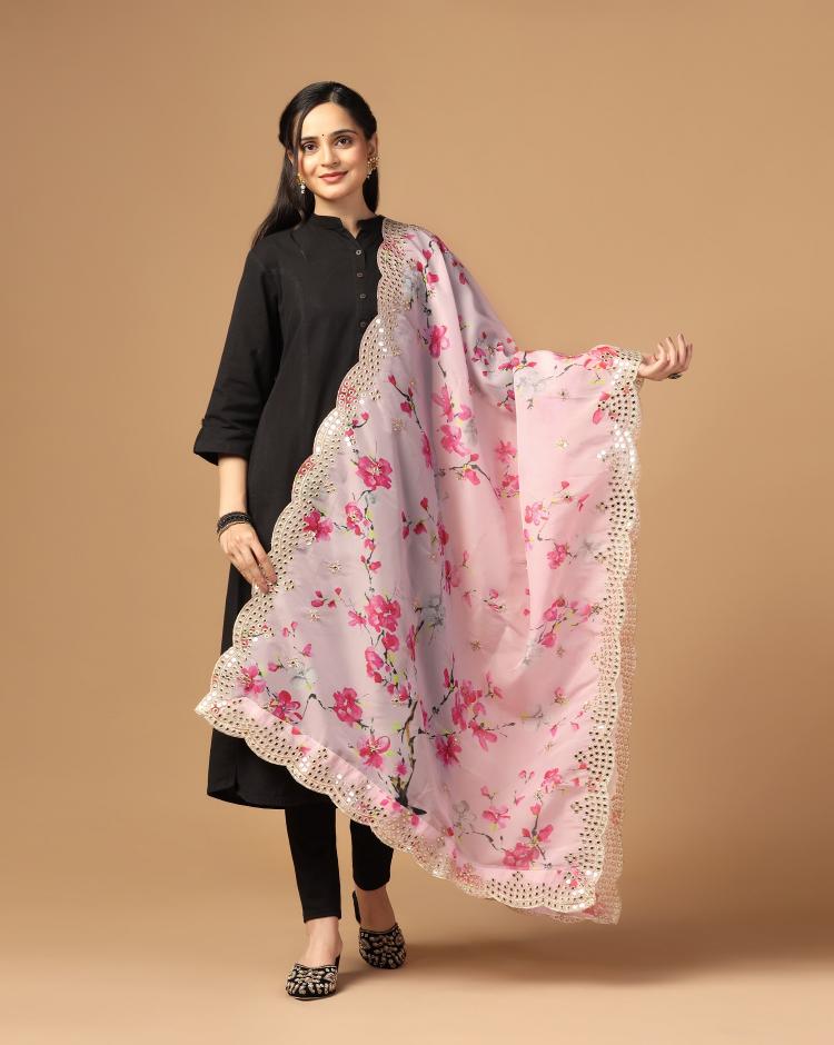 Mirror Organza Sequance Dupatta