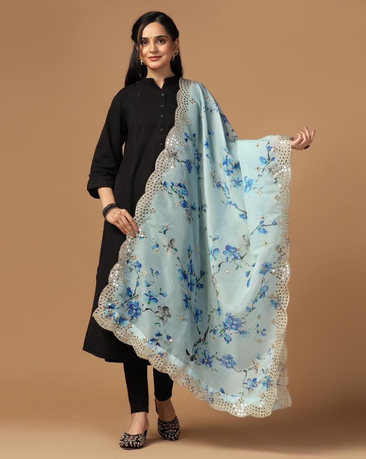 Mirror Organza Sequance Dupatta