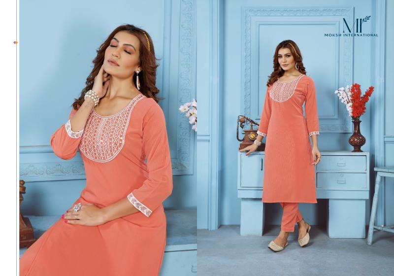 Moksh Goldy Vol 1 Fancy Kurti With Bottom Collection