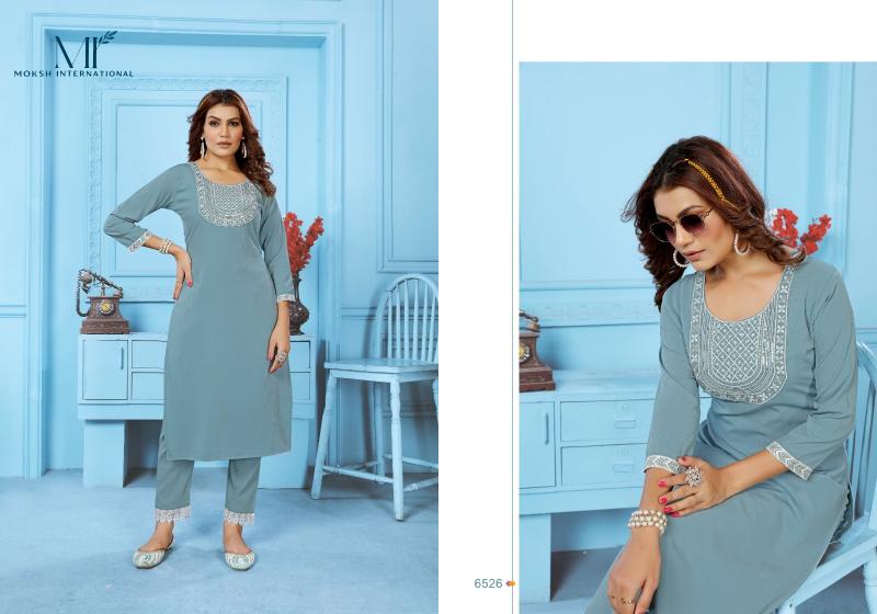 Moksh Goldy Vol 1 Fancy Kurti With Bottom Collection