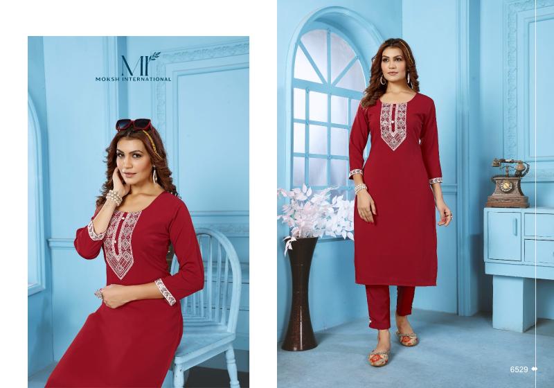 Moksh Goldy Vol 1 Fancy Kurti With Bottom Collection