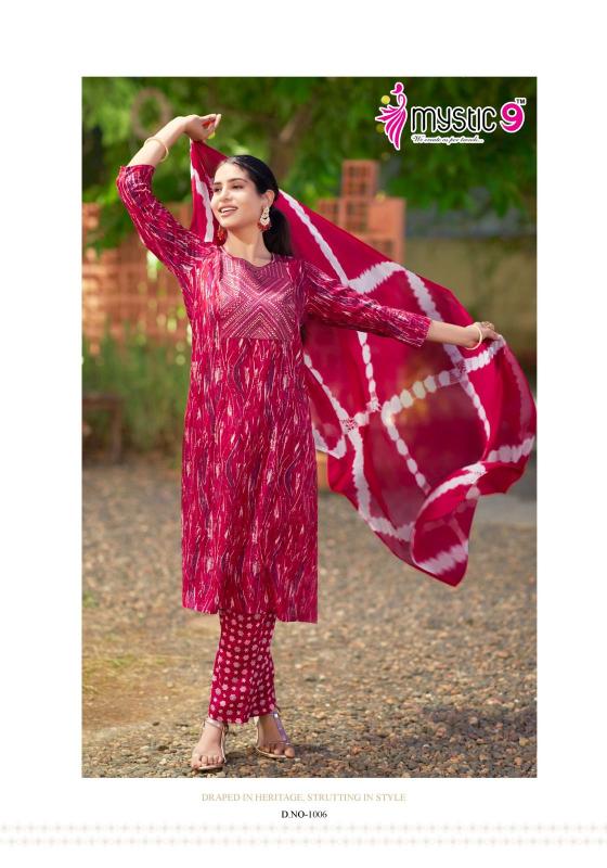 Mystic 9 Suman Vol 1 Kurti Bottom With Dupatta Collection