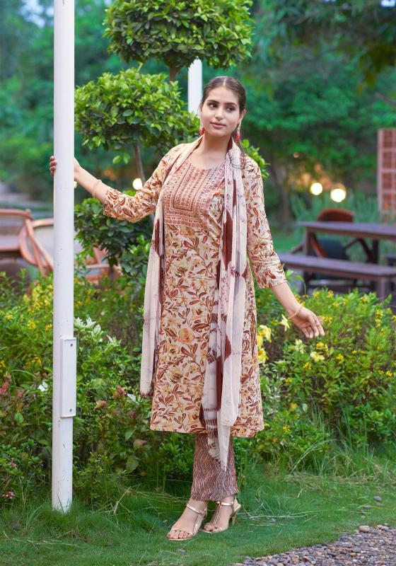 Mystic 9 Suman Vol 1 Kurti Bottom With Dupatta Collection