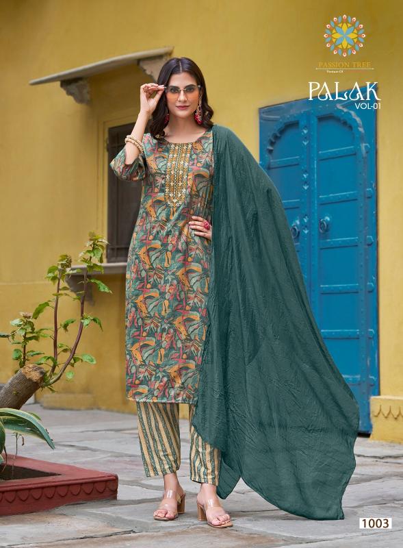 Palak Vol 1 By Passion Tree Printed Ready Made Collection