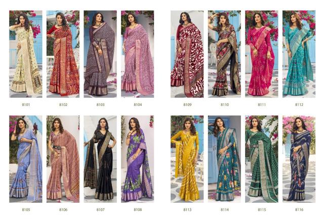 Pankh Deepika Silk Printed Fancy Saree Collection