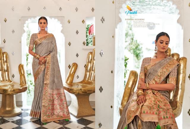 Pankh Surkh Digital Printed Weaving Saree Collection