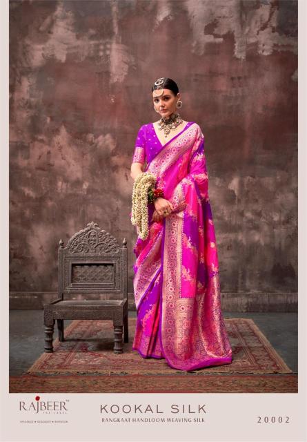 Rajbeer Kookal Silk Handloom Weaving Saree Collection