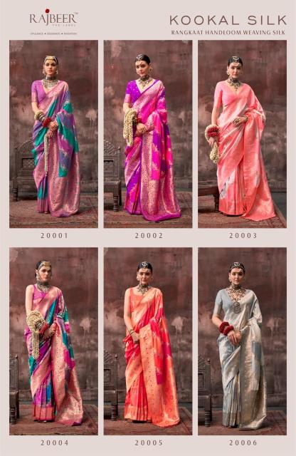 Rajbeer Kookal Silk Handloom Weaving Saree Collection