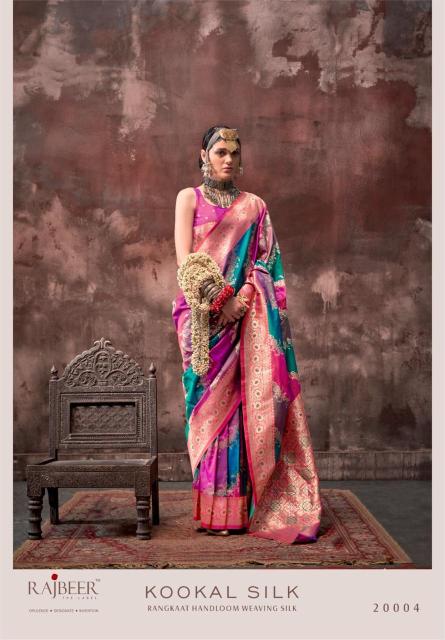 Rajbeer Kookal Silk Handloom Weaving Saree Collection