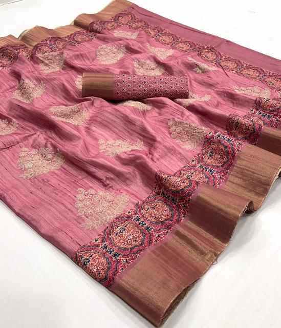 Rajpath Nitara Silk Tusser Embroidered Saree Collection