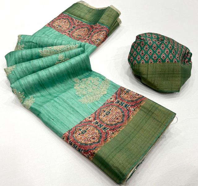 Rajpath Nitara Silk Tusser Embroidered Saree Collection