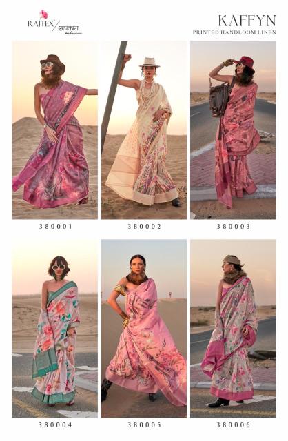 Rajtex Kaffyn Handwoven Designer Printed Sarees Collection