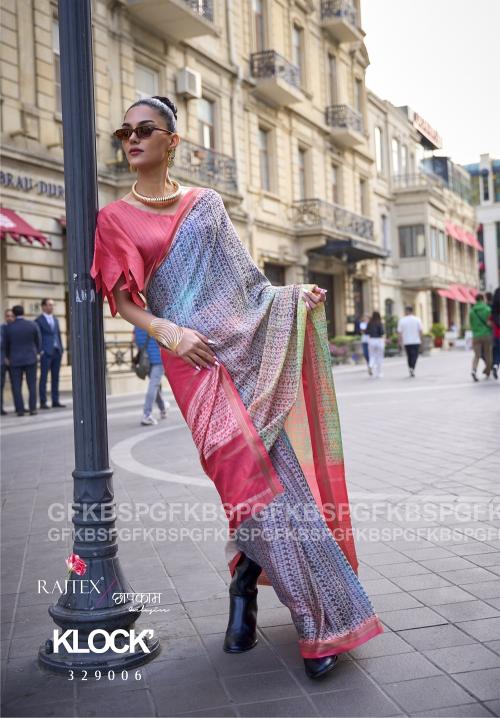 Rajtex Klock Poly Viscose Handloom Weaving Saree Collection