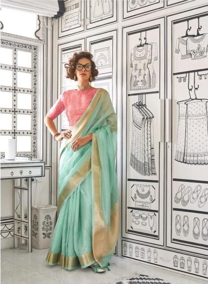 Rajtex Knoorie Handwoven Chiffon Fancy Sarees Collection