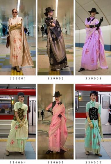 Rajtex Kyoto Silk Handloom Weaving Fancy Sarees Collection