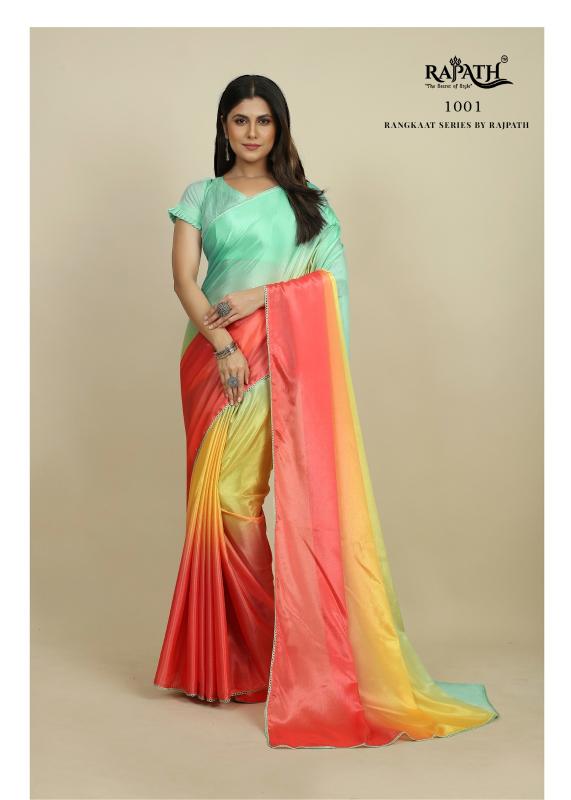 Rangkaat 1001 New Trendy Wear Satin Saree Collection