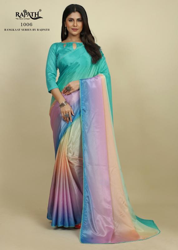 Rangkaat 1001 New Trendy Wear Satin Saree Collection