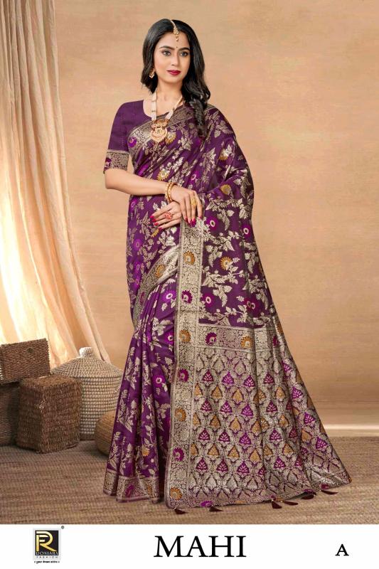 Ronisha Mahi Designer Banarasi Premium Silk Saree Collection